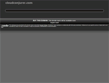 Tablet Screenshot of cloudconjurer.com